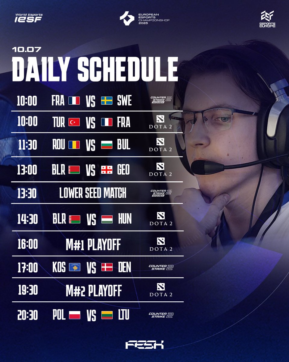 Day 2 EEC25!

Join our stream ✌️
CS2 👉 twitch.tv/eef_cs
Dota2 👉 twitch.tv/eef_dota2

#IESF #EEC25