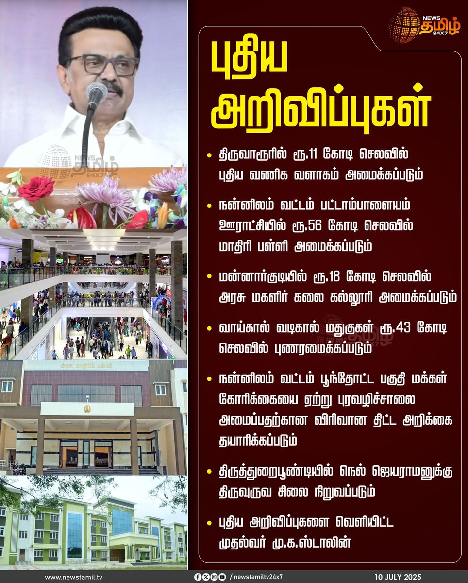 #NewsUpdate | புதிய அறிவிப்புகள்

#MKStalin #MKStalinCM #Thiruvarur