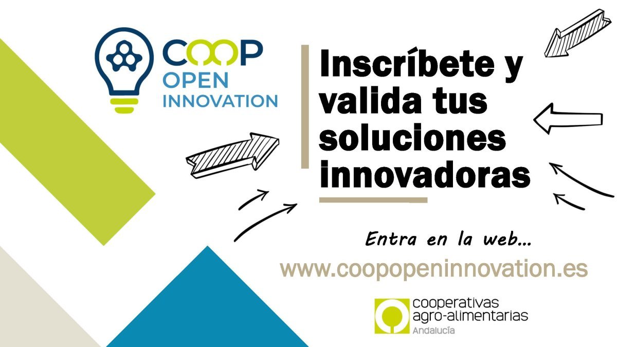 🌾 <a href="/CoopsAgroAND/">Cooperativas Agro-alimentarias de Andalucía</a> lanza #CoopOpenInnovation

🟩🟦Programa de #innovaciónabierta para conectar #startups con #cooperativas líderes y resolver retos clave del sector agro.

📝 Inscripciones hasta 31 agosto.

ℹ️ coopopeninnovation.es

<a href="/EmpleoJunta/">Consejería de Empleo, Empresa y Trabajo Autónomo</a> <a href="/cei_A3/">ceiA3</a> <a href="/PROYECTAINGENIO/">Proyecta Ingenio</a> <a href="/CNTA_CIT/">CNTA</a>