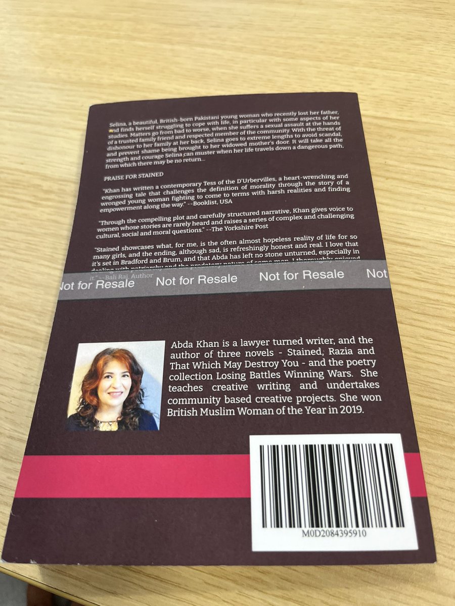 I wanted to say a big thank you to the wonderful and talented writer <a href="/abdakhan5/">Abda Khan</a> for kindly sending me a gifted copy of her book #Stained which is been republished the writer of Razia and That Which May Destroy You brings you another great book that will blow your mind.