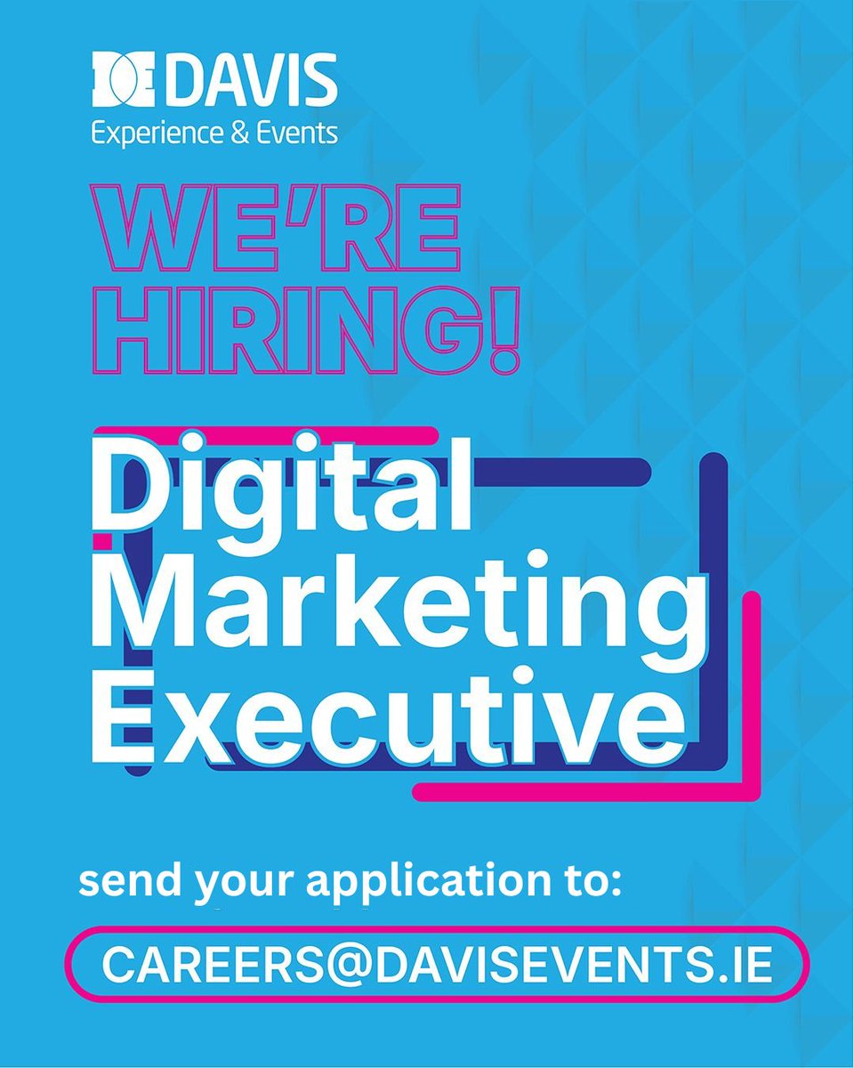 #HIRING! We are looking for a Digital Marketing Executive (B2B) to join our growing team in Dublin.

Are you a proactive, creative marketer who enjoys crafting campaigns, connecting with clients and driving real results? 

📩  Full job spec: eu1.hubs.ly/H0lF-g30