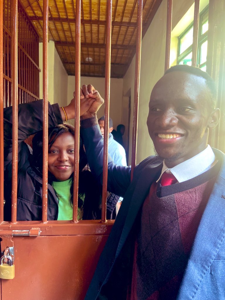 front_fef's tweet image. Comrade president @thiskenbabu  joins court proceedings in solidarity with the arrested comrades Hon Mukunji,Wanjiku Thiga,Kawanjiru and over 30 others charged by the regime.

freedom has a price and we stand tall