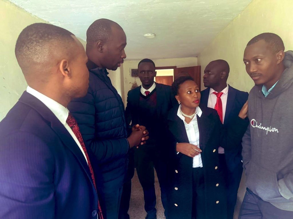 front_fef's tweet image. Comrade president @thiskenbabu  joins court proceedings in solidarity with the arrested comrades Hon Mukunji,Wanjiku Thiga,Kawanjiru and over 30 others charged by the regime.

freedom has a price and we stand tall