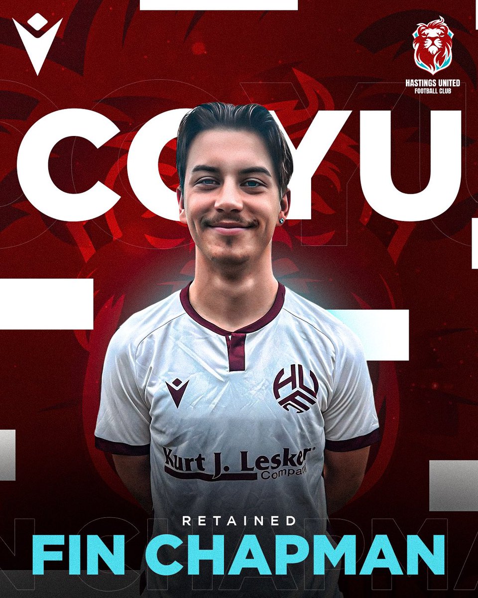 hastingsufc's tweet photo. 𝗧𝗢 𝗧𝗛𝗘 𝑭𝑰𝑵𝗜𝗦𝗛 𝗟𝗜𝗡𝗘

We are delighted to announce retention of ⭐ boy Fin Chapman

READ MORE: https://t.co/77xwTHCET9

#COYU https://t.co/7MYJ78C5TG