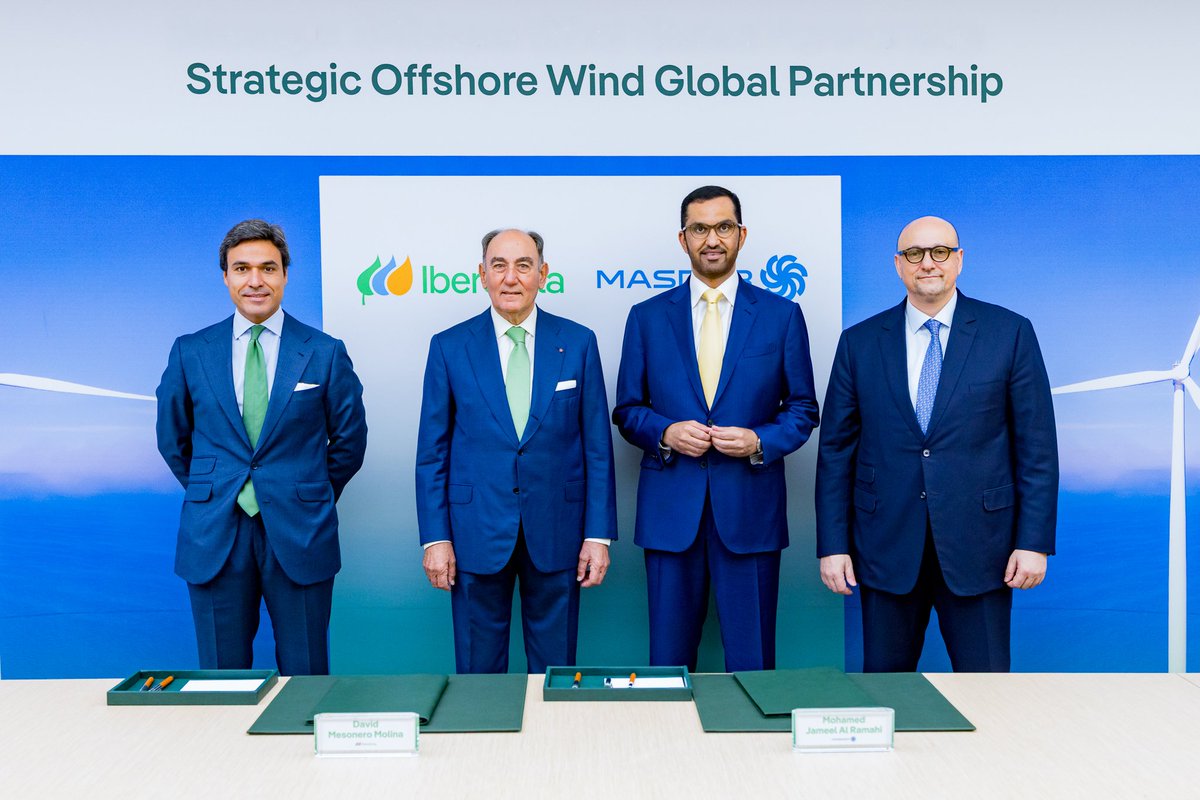 We are proud to have reached two major milestones in our global partnership with @Iberdrola as we co-invest in the 1.4GW East Anglia THREE offshore wind farm in the UK, and celebrate the full energization of the Baltic Eagle offshore wind farm in the German Baltic Sea.

These