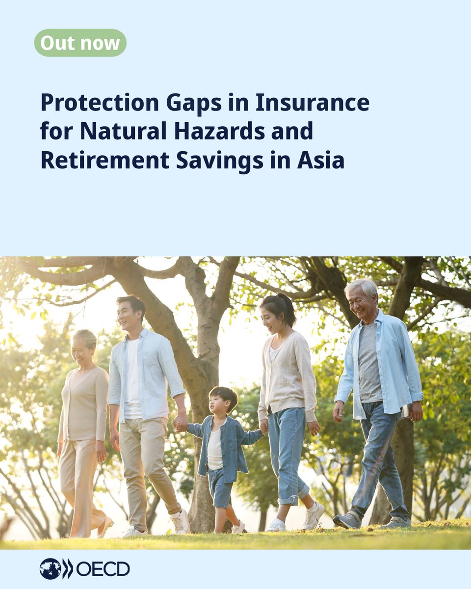 OECD Business and Finance (@oecd_bizfin) on Twitter photo Yesterday we launched our new report on “Protection Gaps in Insurance for Natural Hazards and Retirement Savings in Asia” at the annual OECD-ADBI Roundtable on Insurance and Retirement Savings in Asia.
Read the report: brnw.ch/21wU29W Yesterday we launched our new report on “Protection Gaps in Insurance for Natural Hazards and Retirement Savings in Asia” at the annual OECD-ADBI Roundtable on Insurance and Retirement Savings in Asia.
Read the report: brnw.ch/21wU29W