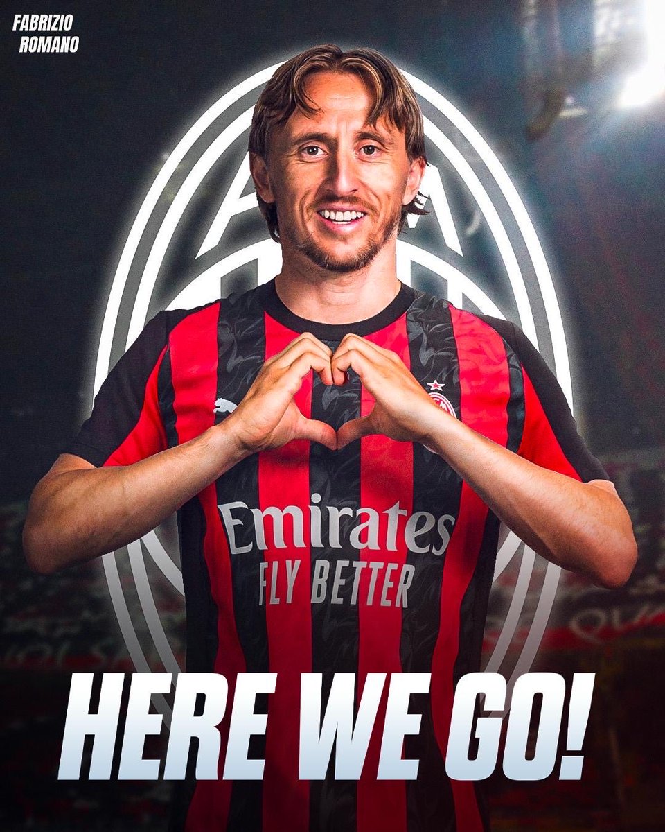 AC_MilanFR's tweet photo. 🔴 Luka Modrić à Milan, HERE WE GO !

[@FabrizioRomano] https://t.co/hoHahefAqy