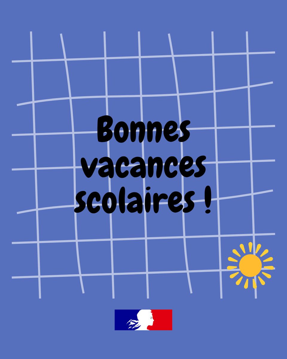 Vous l'entendez, cette dernière sonnerie ?  Elle a un goût particulier : celui des vacances d'été !   

❤️ Merci à toutes celles et ceux qui font vivre l’école publique au  quotidien !
☀️ Très bel été à toutes et à tous, et bonnes vacances bien méritées !
