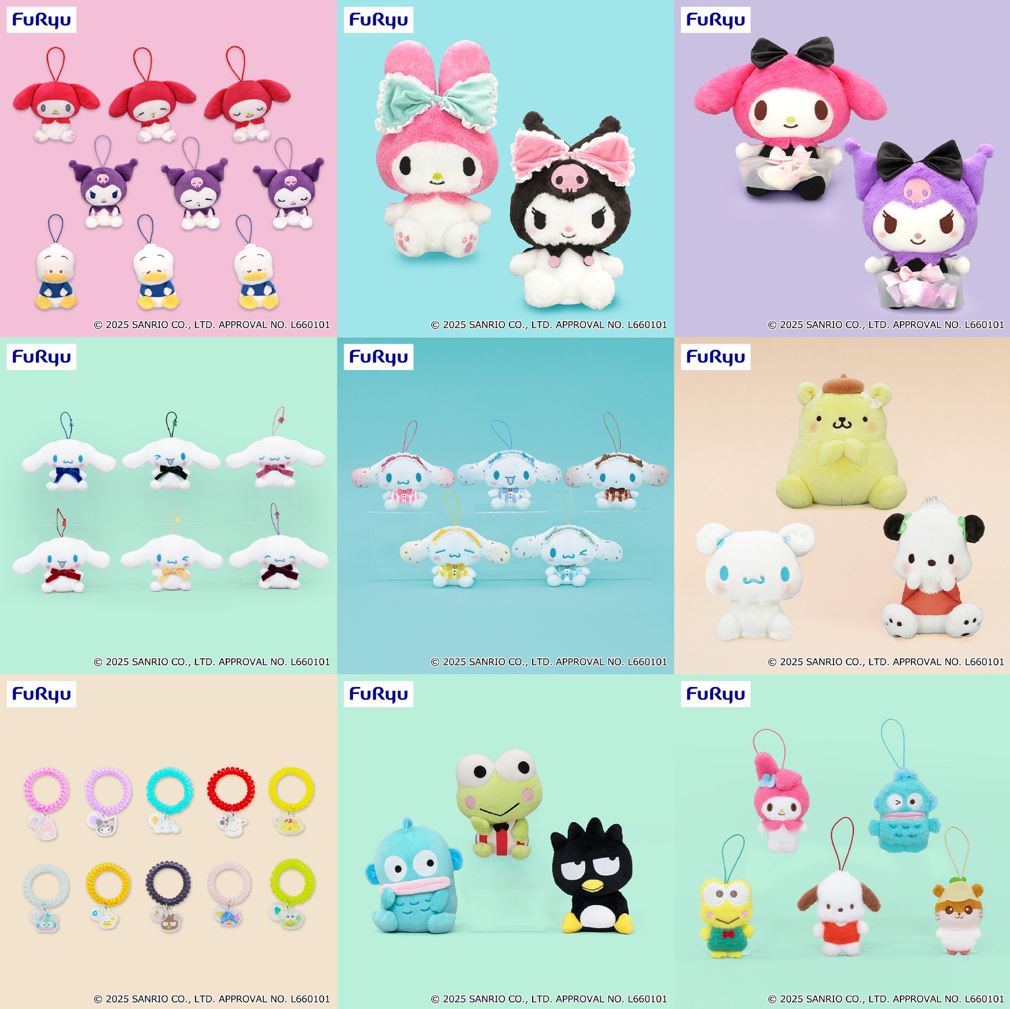 フリュー　FuRyu　サンリオキャラクターズ かわいい韓国語マスコット　4種① 15957_p_thu.jpg