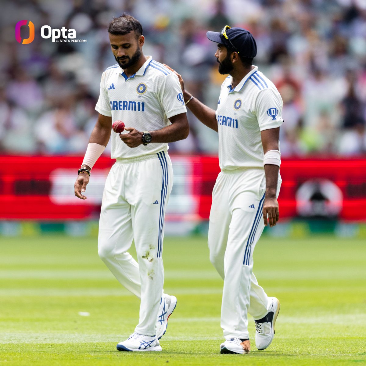 OptaJeev (@optajeev) on Twitter photo 14 - Batters have played at and missed 14% of deliveries bowled by India bowlers in men’s Tests since the start of 2024, the highest rate of any team; <a href="/Jaspritbumrah93/">Jasprit Bumrah</a> (17.6%) and Akash Deep (16.8%) lead the team in this category (min. 3 games in this span). Potent.
#ENGvIND 14 - Batters have played at and missed 14% of deliveries bowled by India bowlers in men’s Tests since the start of 2024, the highest rate of any team; <a href="/Jaspritbumrah93/">Jasprit Bumrah</a> (17.6%) and Akash Deep (16.8%) lead the team in this category (min. 3 games in this span). Potent.
#ENGvIND