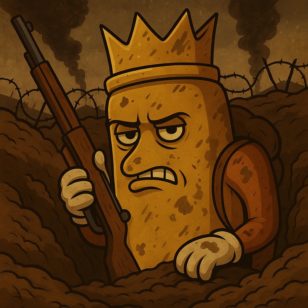 VanillaCopium's tweet photo. Day 7 in the condiment trenches… 🟡
Crown crooked. Bun soggy. Spirit unbroken.
The Mustard Kings are still holding the line.
One squirt at a time. 💦

$TRUMPDOG is evolving more than just a coin. Are you helping the cause?
#TRUMPDOG #MustardKings #InTheTrenches  #Trump https://t.co/6dPW6juRZz