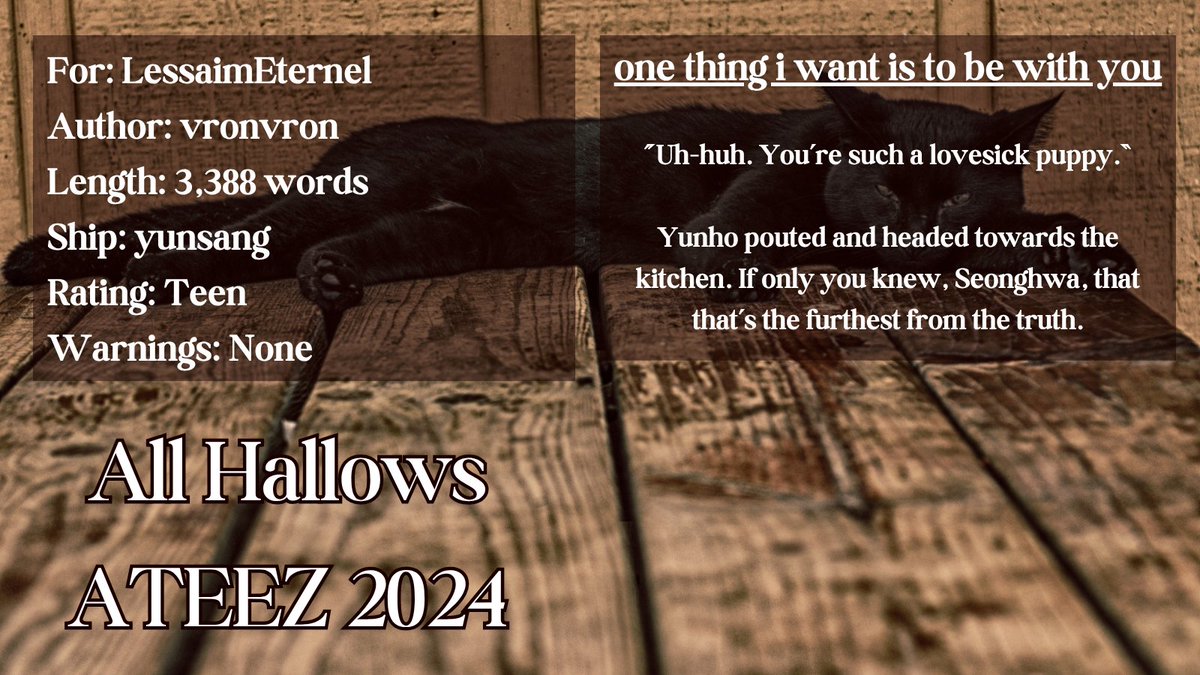 allhallowsateez's tweet photo. We have 1 more week of sign-ups remaining! Please enjoy today's spotlight!

"one thing i want is to be with you" by vronvron for LessaimEternel.

https://t.co/7hmhmbsQeN https://t.co/xlYBRAfDy9