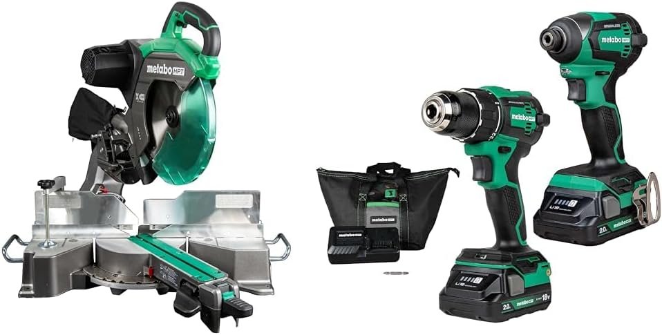 Bundle of Metabo HPT 12-Inch Sliding Miter Saw, C12RSH3 + Metabo HPT 18V MultiVolt™ Cordless Brushless Driver Drill &amp; Impact Driver Combo Kit, KC18DEXQB !

$399.00 (WAS $718.00)

amazon prime deal!

amzn.to/44JIbvH #ad