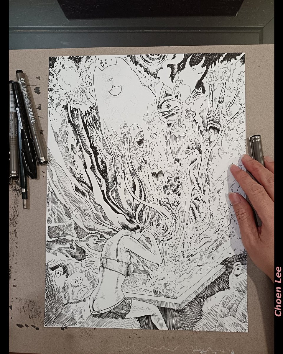 Today's WIP

The inks were done in September 2024. Digitally painting it today. It's looking rather like a 1980s Marvel comics at the moment
