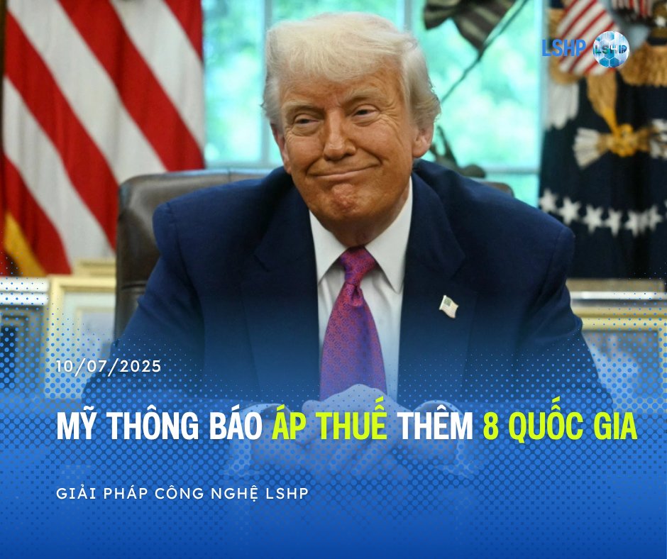 LSHP686868's tweet photo. Các mức thuế sẽ có hiệu lực từ ngày 1/8/2025, cụ thể như sau:

Brazil: Thuế 50%

Algeria, Iraq, Libya, Sri Lanka: Thuế 30%

Brunei, Moldova: Thuế 25%

Philippines: Thuế 20% https://t.co/YhSB29D8YI