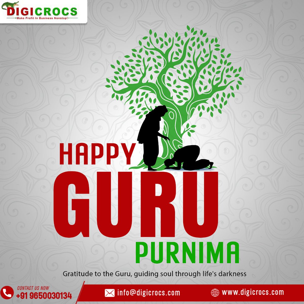 digicrocs's tweet image. Happy Guru Purnima! 

A day to honour the incredible souls who selflessly shape our character and future with patience, guidance, and wisdom. Thank you for always showing the right path.

#GuruPurnima
#HappyGuruPurnima
#GuruPurnima2025
#GuruBlessings
#GratitudeToGuru