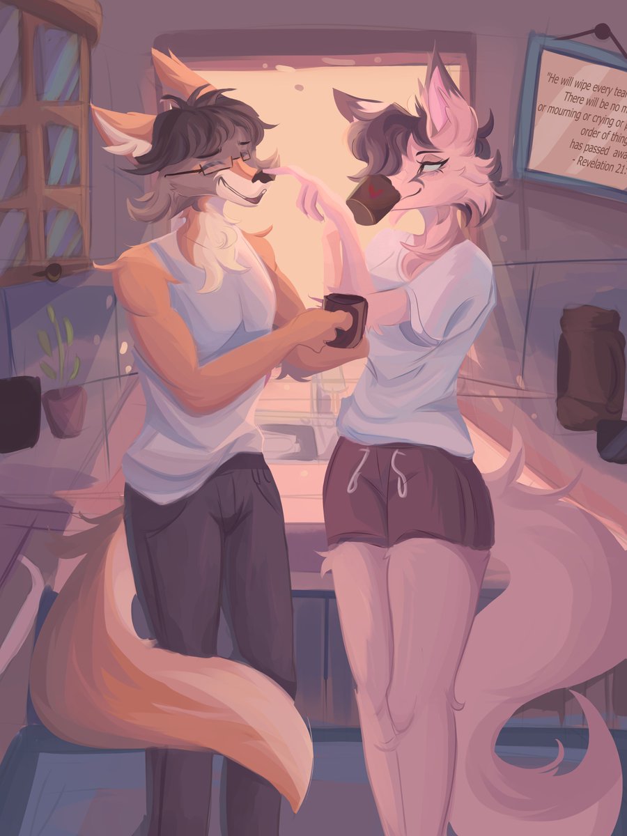 hopewolfa's tweet image. commi for @/SerriaFoxTrot 🦊🐺✨
-
#furry #furryartist #furryart