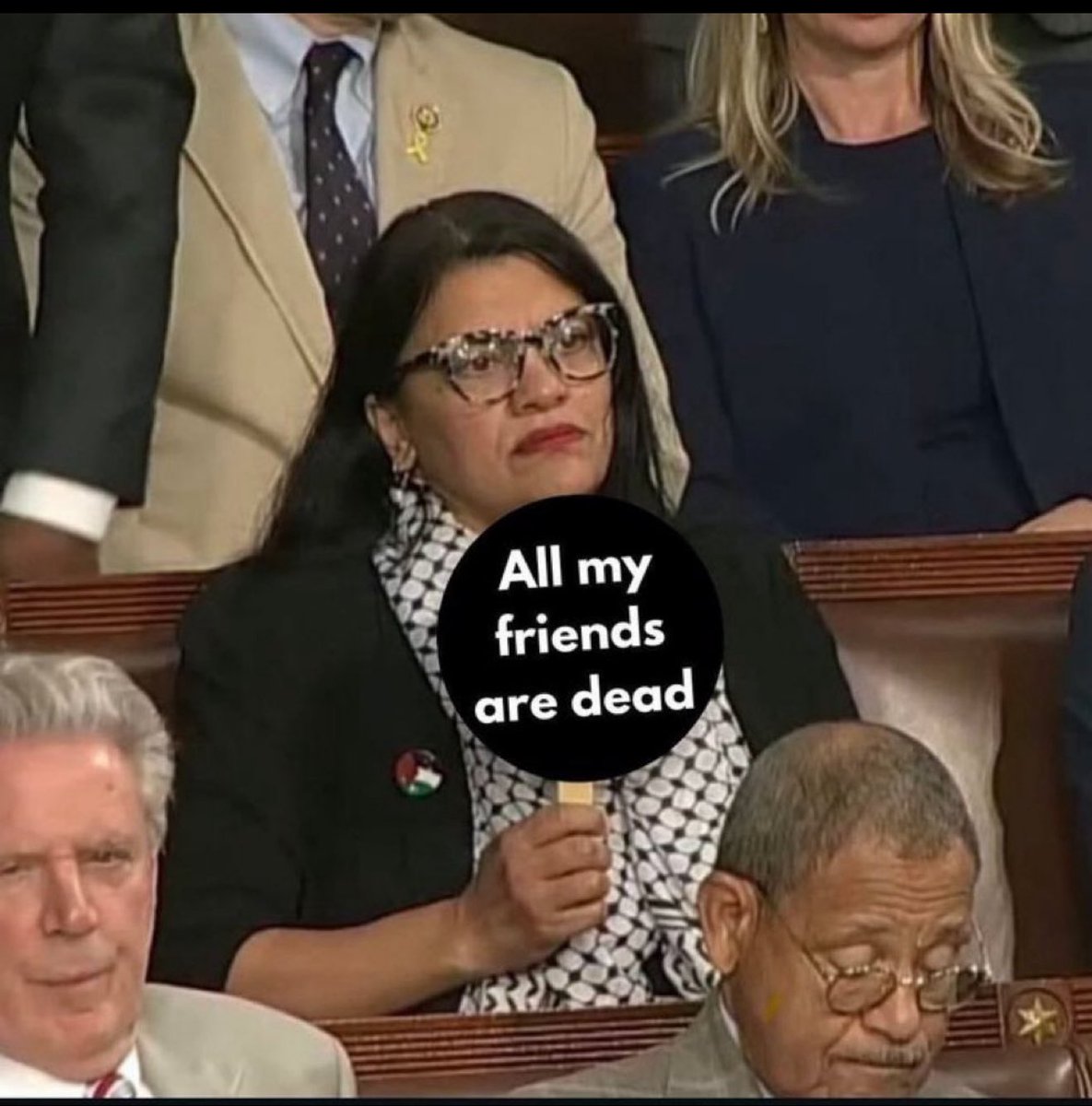 For once she's not lying....