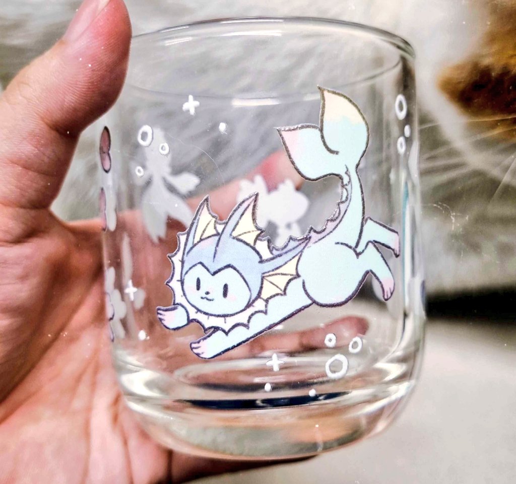 ตัวอย่างแก้วครับบบบ น่ารักมากๆๆ แวะมาดูที่บูธได้ครับ!! อยากอวด! (*≧∇≦)ﾉ