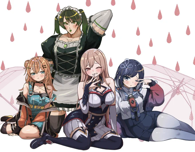 セクシー通り雨 #めちゃかわ連合 #お花畑青空大写生大会 #フレン見て #ぽんとれーと #絵画らしぃ