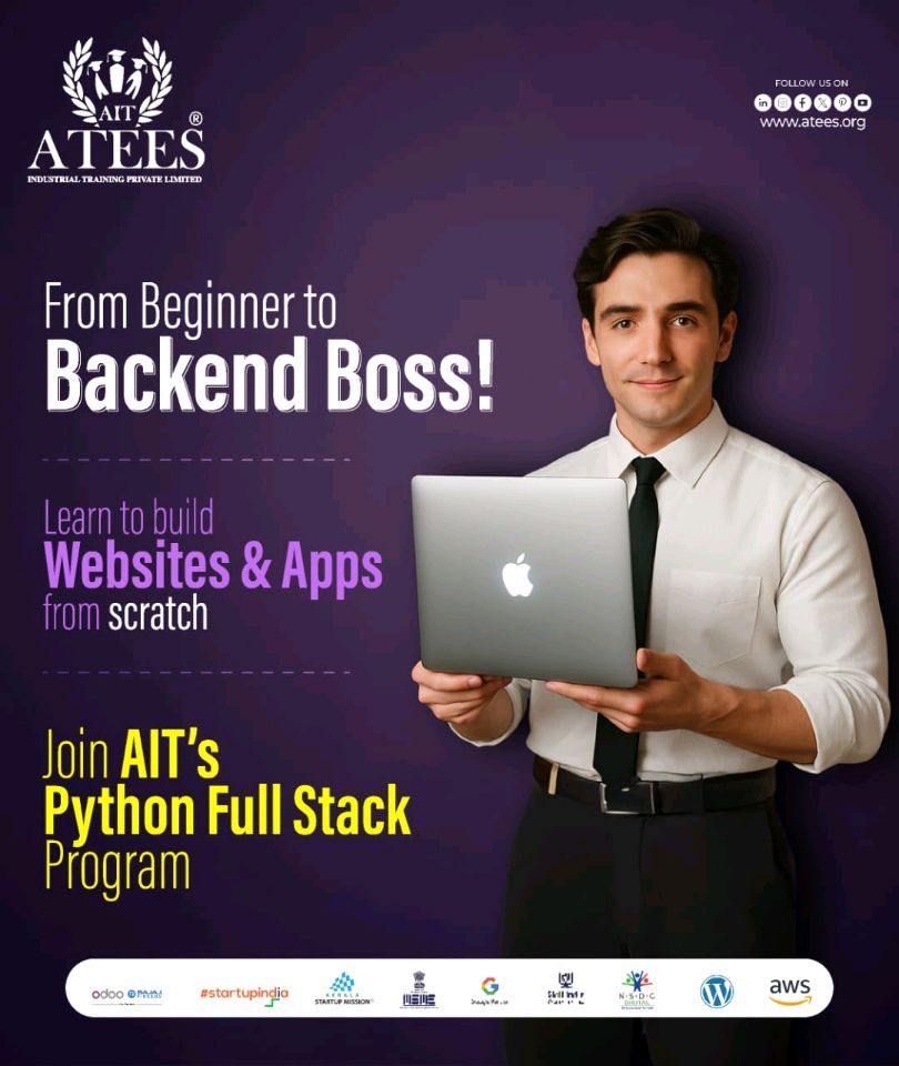 ATEES_Global's tweet image. 🚀 From Beginner to Backend Boss!
Join AIT’s Python Full Stack Program &amp;amp; start building real websites &amp;amp; apps.
Get hands-on training, real-time projects &amp;amp; expert support.

📞 +91 8589008025
🌐 atees.org

#PythonFullStack #BackendBoss #AITTraining #WebDev #AppDev