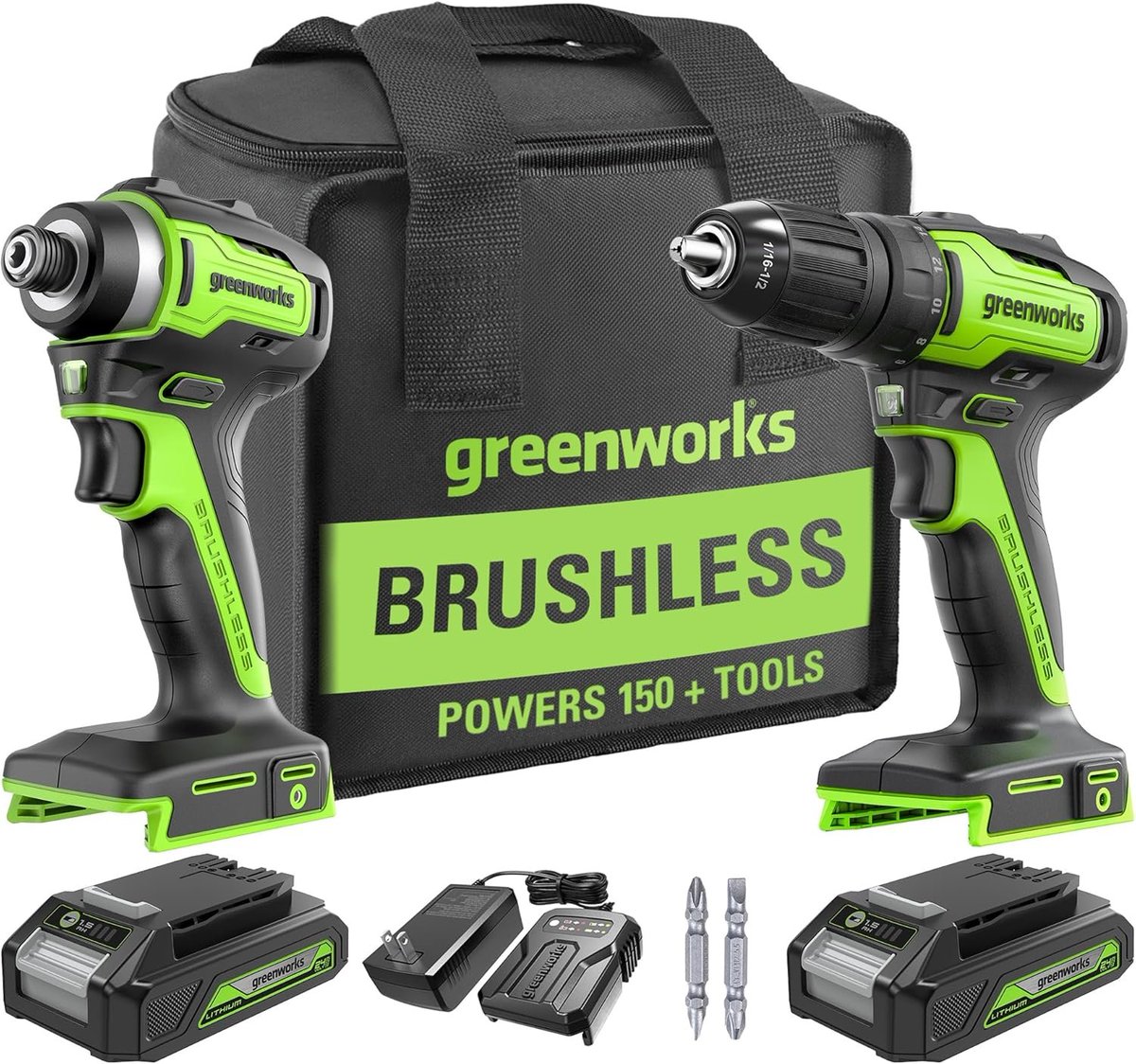 Greenworks 24V Brushless Cordless Drill and Impact Driver,Power Tool Combo Kit Included 1/2”Drill &amp; 1/4”Hex Impact Driver and (2) Batteries, Fast Charger, 2 pcs Drill Bit Set &amp; Bag !

$89.99 (WAS $129.99)

amazon prime deals!

amzn.to/4eCLWHw #ad