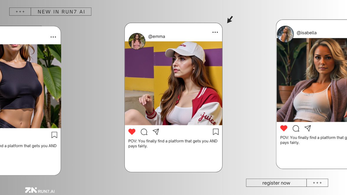 run7ai's tweet image. POV: You finally find a platform that gets you AND pays fairly.

Run7 isn’t just another app. It’s YOUR space. 👩‍💻💰

#Run7AI #subscriptionplatform #subscription #influencer #contentcreator