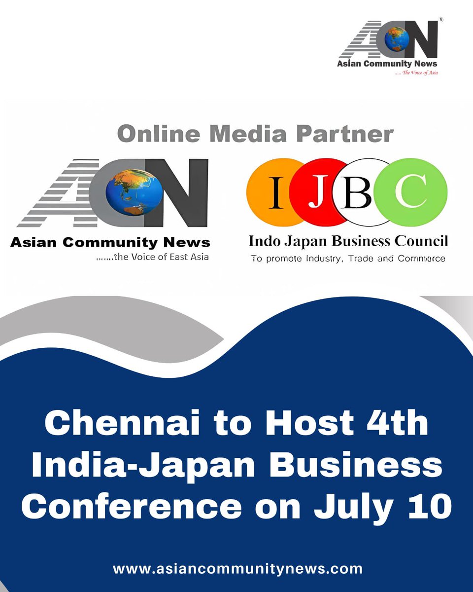 skahuja13's tweet image. ๐ India meets Japan in the heart of Chennai!
Join global leaders, innovators, and changemakers at the 4th India-Japan Business Conference on July 10, 2025, as we drive partnerships in technology, trade, and sustainability. ๐ฑ๐ก
Read more ๐๐ป
asiancommunitynews.com/chennai-to-hosโฆ