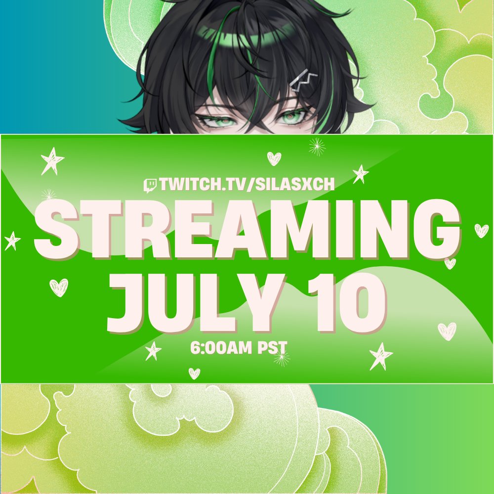 Will be streaming 🎥 tomorrow morning at twitch.tv/silasxch 6:00AM PST.
Feel free to join and say "Hi" if you're free.

If you have notifications on from me. I see you 👀