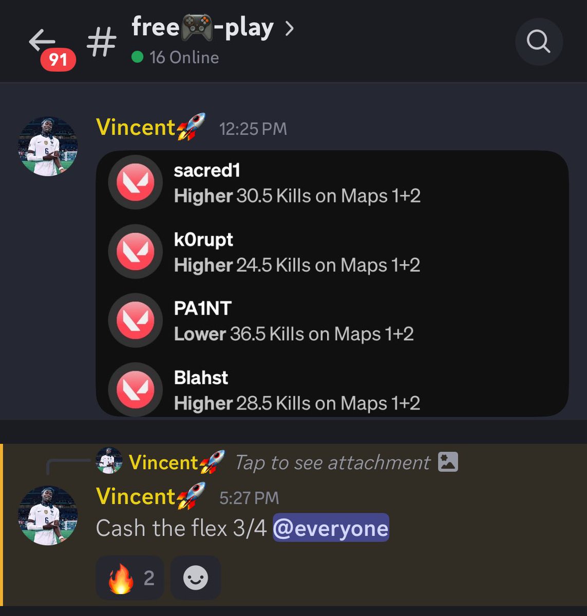Vincent_CS2's tweet photo. Free discord play of the day goes 3/4 
We stay profitable 💰 https://t.co/oIzcOVszp0