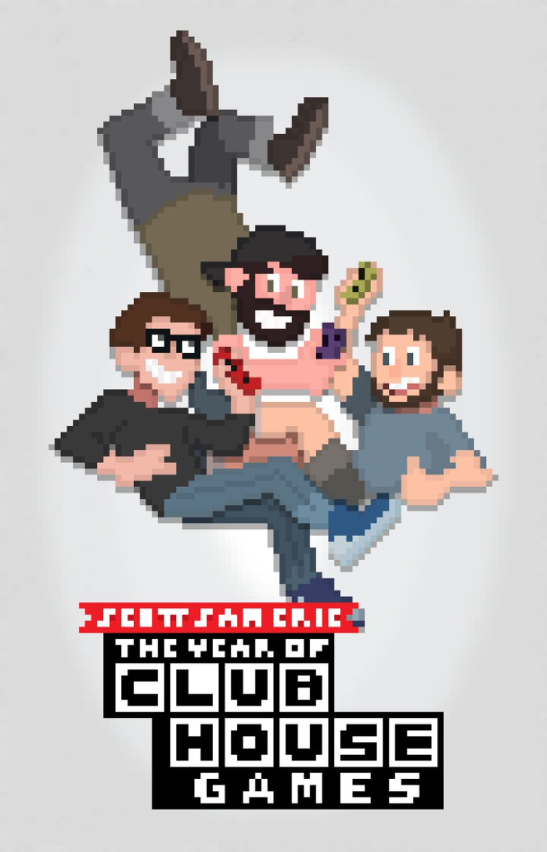 Smoet__'s tweet image. Recreated @htoast_art&apos;s Year Of Clubhouse Games poster! Might try to finish the bg elements later.