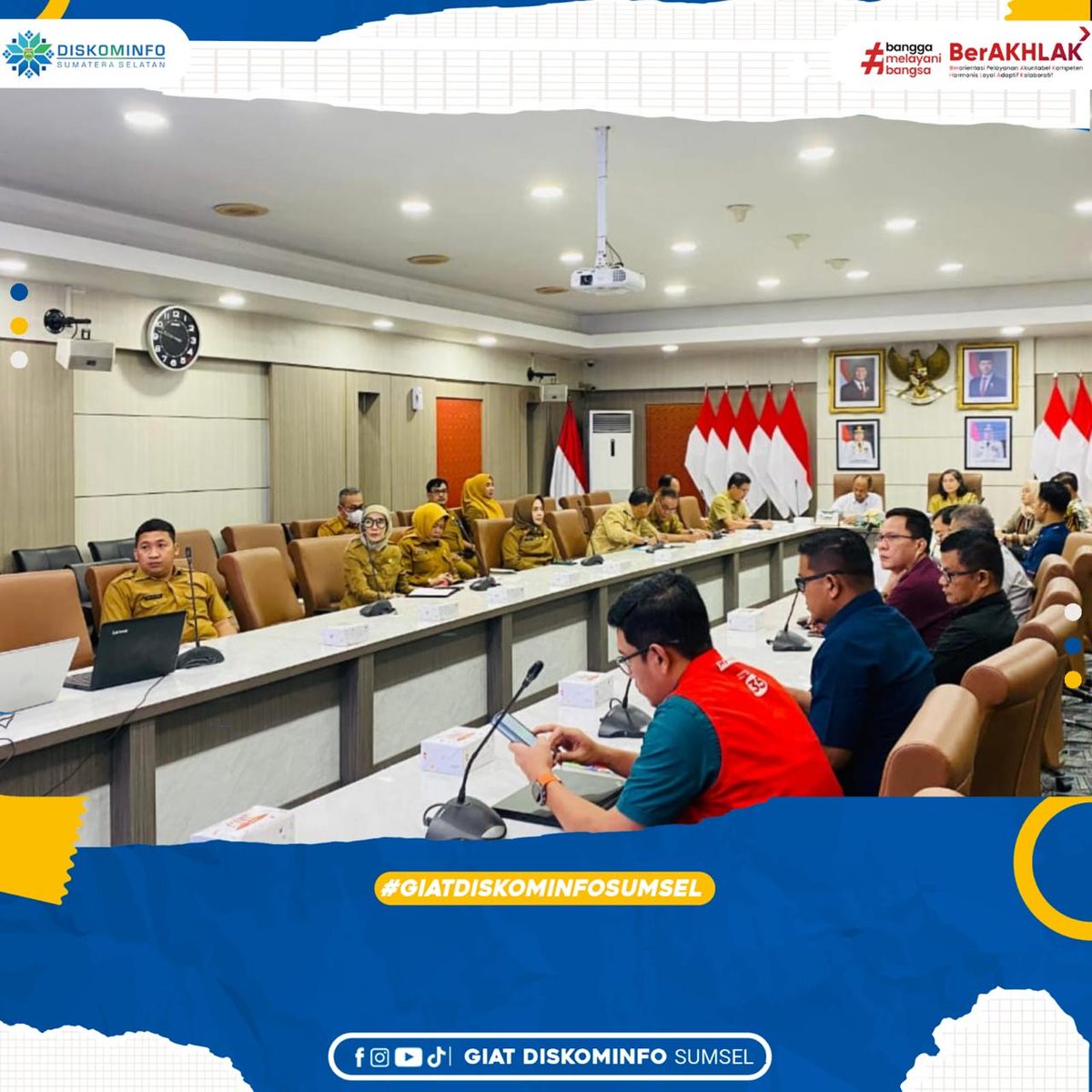 sumsel_maju's tweet photo. Kadis Kominfo Prov. Sumsel, Rika Efianti, SE, MM diwakili Plt. Kepala Bidang Pengelolaan Informasi Publik Rosa Linda S.H., M.H  menghadiri Rapat Persiapan Launching Koperasi Desa/Kelurahan Merah Putih di Provinsi Sumatera Selatan di Ruang Rapat Bina Praja Lantai 2 (8/7/2025) https://t.co/k9fWVbhlp1