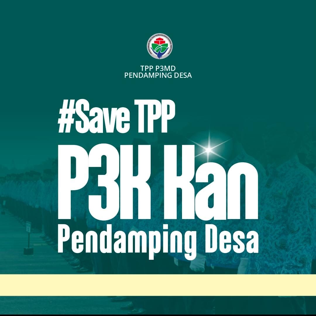 ADesa198481188's tweet image. Semoga  TPP juga bisa segera di P3K  kan

#SaveTPP
#P3KKanPendampingDesa
#TPPBerhakSejahtera
#PendampingDesaP3K
#BapakMenteriDesa
#P3kKemendesaTPP

@prabowo
@YandriSusanto27
@ArizaPatria
@taufikmadjid71
@kemendespdt
@bpsdmkemendesa
@DesaPeNusantara
@KPW3Kalbar 
@tppkemendes