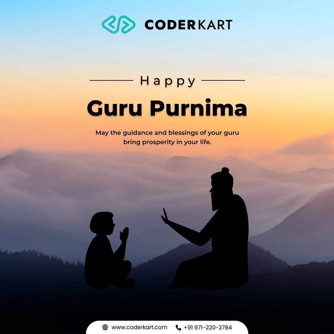 coderkart's tweet image. Knowledge begins with guidance.
This Guru Purnima, we salute all the Gurus who light the way — in life and in work.

 #RespectToGuru #GuruPurnimaWishes #Inspiration #GuidedByWisdom #ThankfulTeam #Coderkart #Mentorship #TeamGrowth #RespectAndGratitude