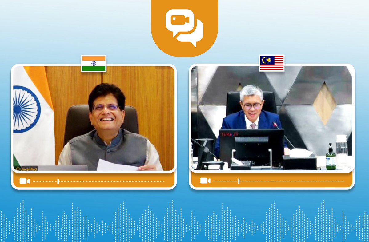 Had a productive meeting with @Tzafrul_Aziz, Malaysian Minister of Investment, Trade &amp; Industry. Malaysia is India's permanent coordinator from ASEAN on economic matters.

Discussed ongoing review of ASEAN India Trade of Goods Agreement (AITIGA) and addressing its challenges