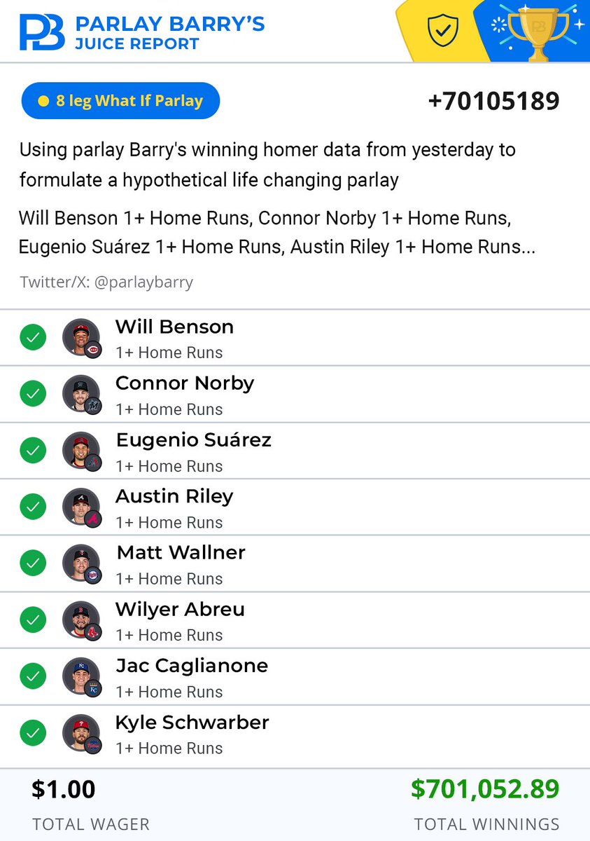 Parlay Barry tweet media