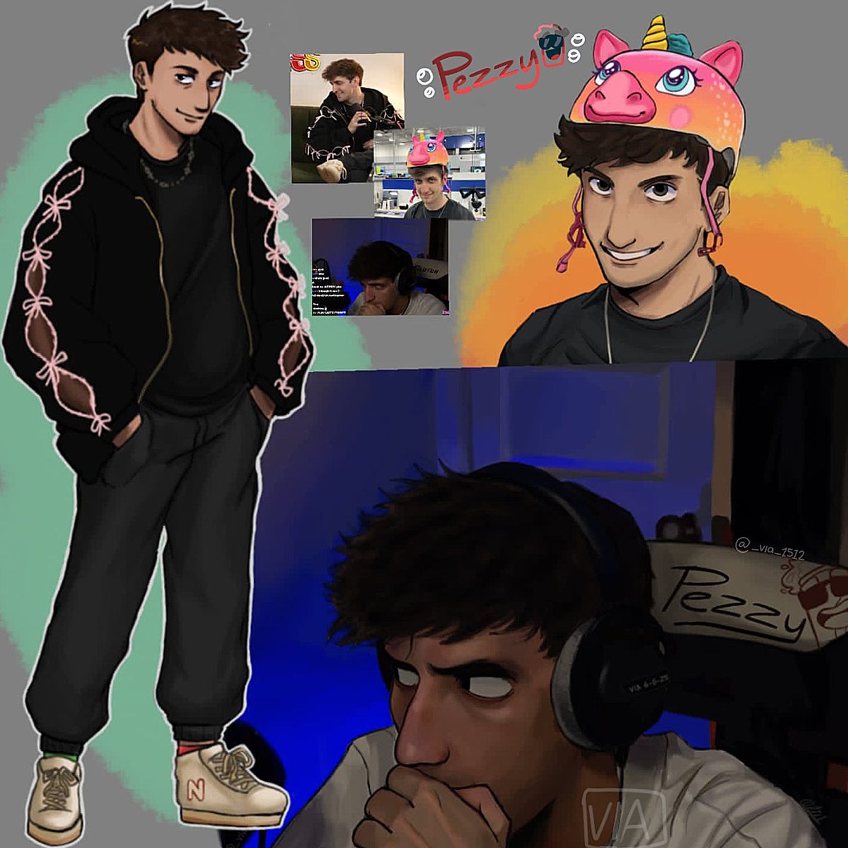 _via_1512's tweet image. Look three pezzy&apos;s 🙀‼️

(Me with my 3 different styles, I love it)
#pezzy
#pezzyfanart