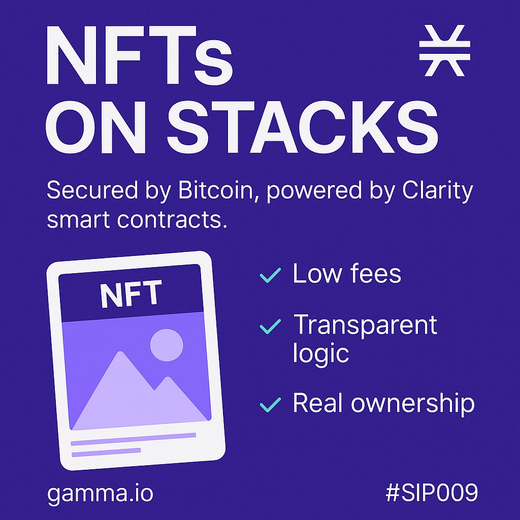 basanta11subedi's tweet image. NFTs on @Stacks  aren’t just digital collectibles -they’re secured by @Bitcoin , powered by Clarity smart contracts, and built using the #SIP009 standard

Low fees. Transparent logic. Real ownership

Explore
basanta11subedi.github.io/blog/post-NFT

#StacksAscent #NFTs  #Web3 #Stacks @binaya_btc