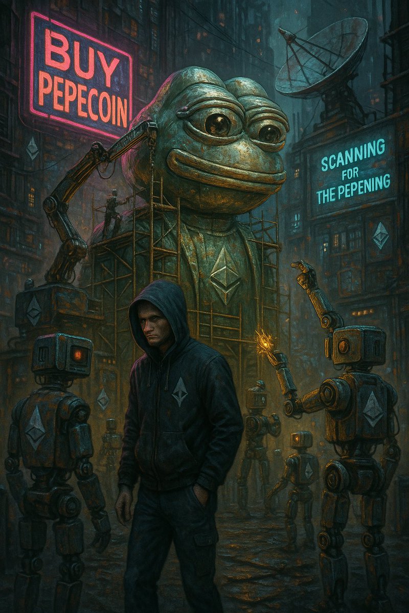 EnterprisePepe's tweet image. Day 13 tagging @VitalikButerin until he makes The Enterprise PepeCoin Alliance a reality.