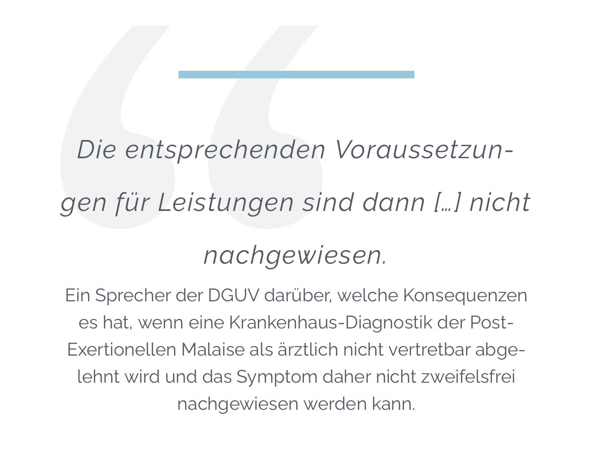 Martin Rücker (@martinruecker) on Twitter photo Ein Skandal: Offizielle Gutachterempfehlung der #Unfallversicherung zwingt Menschen mit #LongCovid #MECFS unter best. Voraussetzungen in schädliche Klinikprozeduren - Richtlinie kam intransparent zustande, verschweigt Interessenkonflikte riffreporter.de/de/wissen/unfa… <a href="/riffreporter/">RiffReporter</a> Ein Skandal: Offizielle Gutachterempfehlung der #Unfallversicherung zwingt Menschen mit #LongCovid #MECFS unter best. Voraussetzungen in schädliche Klinikprozeduren - Richtlinie kam intransparent zustande, verschweigt Interessenkonflikte riffreporter.de/de/wissen/unfa… <a href="/riffreporter/">RiffReporter</a>