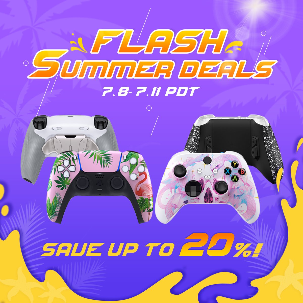ExtremeRate's tweet image. FLASH SUMMER DEALS! โ๏ธ
Up to 20% OFF. Only before 7/11 PDT!
๐ | exr.gg/3rri3p3
#extremerate #ps5 #ps4 #xbox #nintendo #nintendoswitch #nintendoswitchonline #switch #playstation #gaming #gamer #gamingsetup