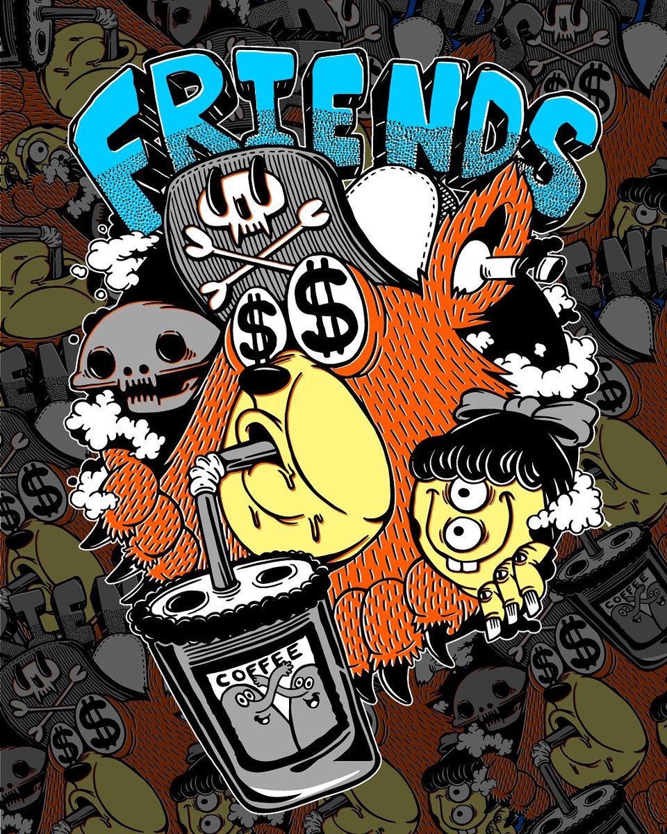 こないだ描いたやつをドューンしました🦖