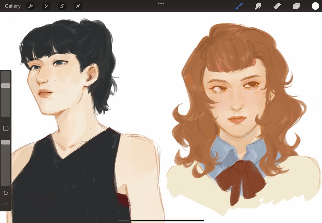 happeeecat's tweet image. I&apos;m sick and spent the day drawing haikyuu yuri... fem oikage save me