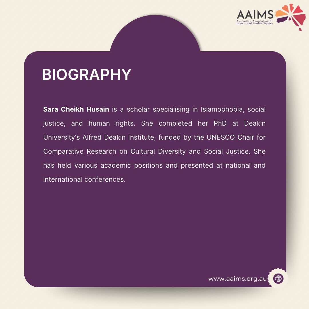 AAIMS (@aaimsau) on Twitter photo 📘 New from AAIMS Member!
The Politics of Anti-Islamophobia in Australia
by Dr. Sara Cheikh Husain (<a href="/SpringerNature/">Springer Nature</a>)
An in-depth analysis of how Muslim community orgs in 🇦🇺 respond to Islamophobia through civic & political resistance.
🔗 link.springer.com/book/978303196…
#Islamophobia 📘 New from AAIMS Member!
The Politics of Anti-Islamophobia in Australia
by Dr. Sara Cheikh Husain (<a href="/SpringerNature/">Springer Nature</a>)
An in-depth analysis of how Muslim community orgs in 🇦🇺 respond to Islamophobia through civic & political resistance.
🔗 link.springer.com/book/978303196…
#Islamophobia