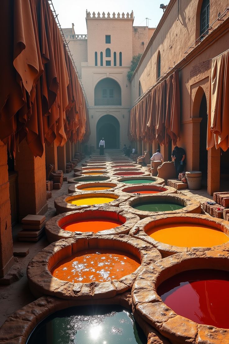 🇲🇦 Maroc, pays de la maroquinerie.

Tannerie de Fès qui existe depuis presque 1000 ans 😲