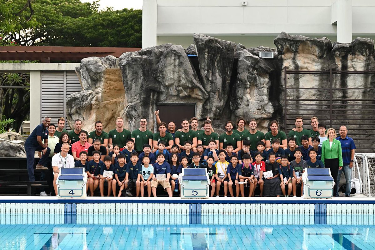 Sport brings us together!
Great to welcome the 🇭🇺 Hungarian men’s water polo team at 🇸🇬 Chinese Swimming Club ahead of #WAC2025 — and proud that Budapest will host the next one in 2027.
Let water shape us! 🤽🏊💧🤝