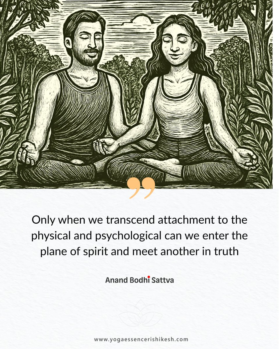 AnandBodhiSatva's tweet image. To truly meet another, go beyond the mask of the body and the noise of the mind.
✨Let meditation be the doorway to relationships rooted in authenticity and soul connection.

#SacredConnection #BeyondAttachment #SpiritualLove #AnandBodhiSattva #ConsciousCouples