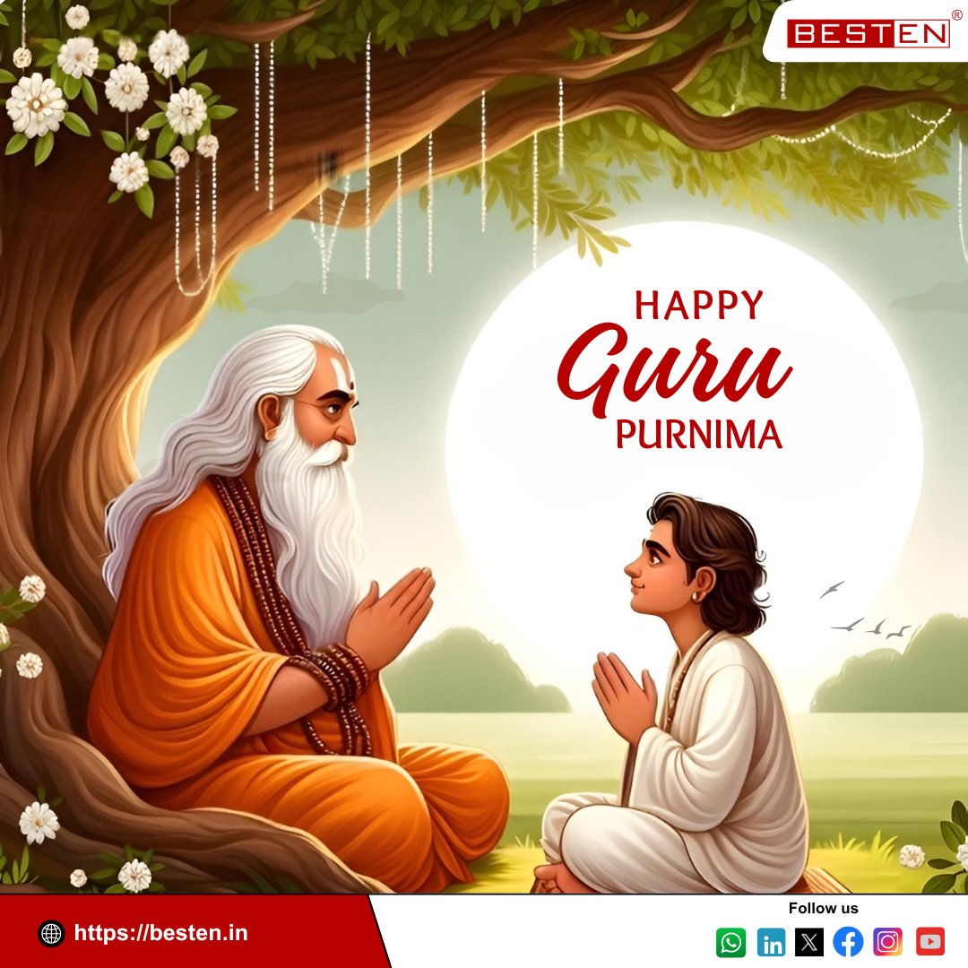 BestenIndia's tweet photo. #HappyGurupurnima
Visit our site: https://t.co/i2EoXELX8L
Connect with us:
IG: https://t.co/7UO8ULNNwy
LI: https://t.co/65BClWga31
FB: https://t.co/vd00hHZcRy
#GuruPurnima #GuruPurnima2025 #GratitudeToGurudev #RespectYourGuru #GuruKripa #SpiritualWisdom #GuruBrahma https://t.co/k8iGs5QdjP