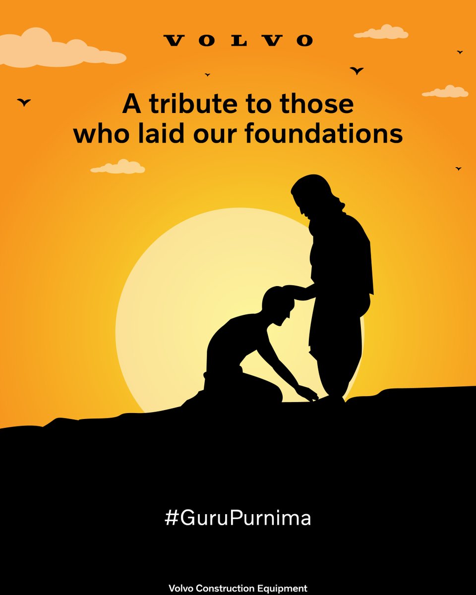 On this Guru Purnima, we salute the mentors who guide us through every challenge with wisdom and clarity.

#GuruPurnima #GratitudeToGurus #MentorshipMatters #GuidingLight #WisdomAndClarity #VolvoCE #VolvoCEIndia
