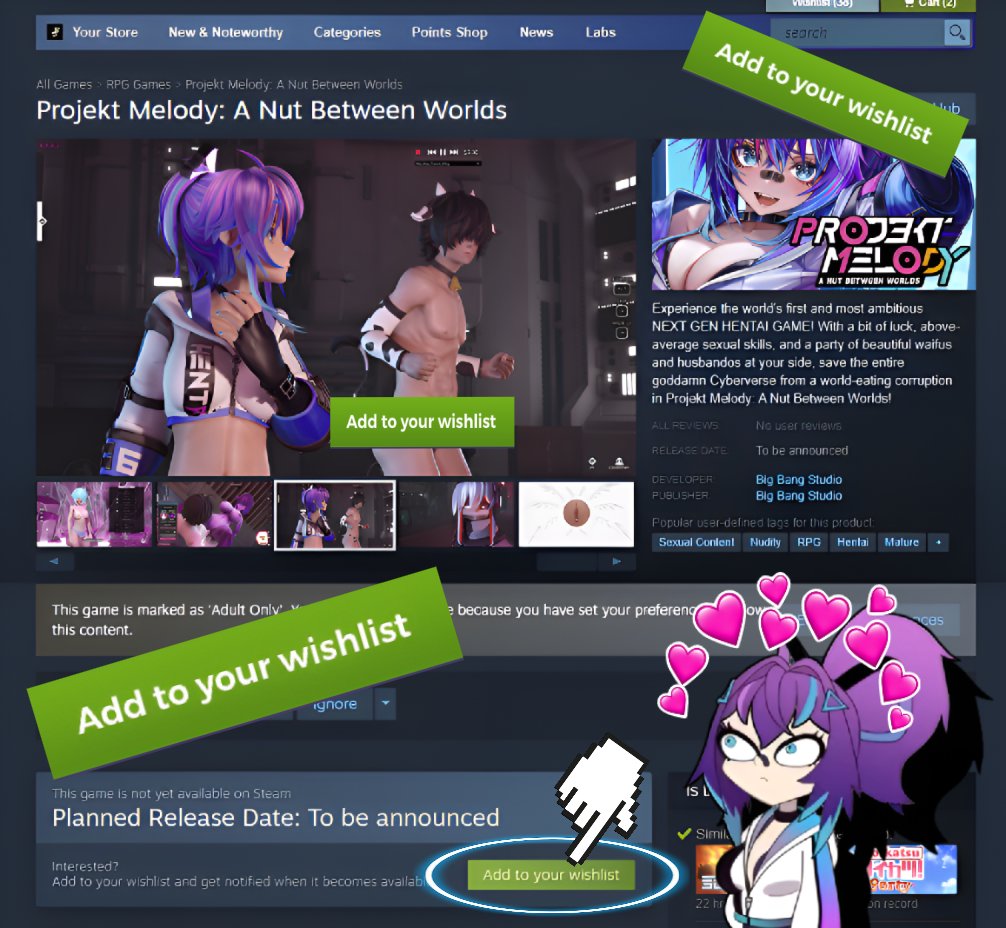 Projekt Melody ๐ฅฏ VSHOJO (@projektmelody) on Twitter photo I've been sick and behind on msgs, BUT, belated news... The Projekt Melody **HอEอNอTอAอIอ GAME** finally made it to <a href="/Steam/">Steam</a>!!!!
Wishlist it today! Please! ( โข )( โข )ิ
(โพโฃโพิ
)
๊ฐษชษดแด
ษชแด สแดสแดแดก ๐กบstore.steampowered.com/app/1877490/Prโฆ
๐ฅprojektnut.com๐ฅ I've been sick and behind on msgs, BUT, belated news... The Projekt Melody **HอEอNอTอAอIอ GAME** finally made it to <a href="/Steam/">Steam</a>!!!!
Wishlist it today! Please! ( โข )( โข )ิ
(โพโฃโพิ
)
๊ฐษชษดแด
ษชแด สแดสแดแดก ๐กบstore.steampowered.com/app/1877490/Prโฆ
๐ฅprojektnut.com๐ฅ